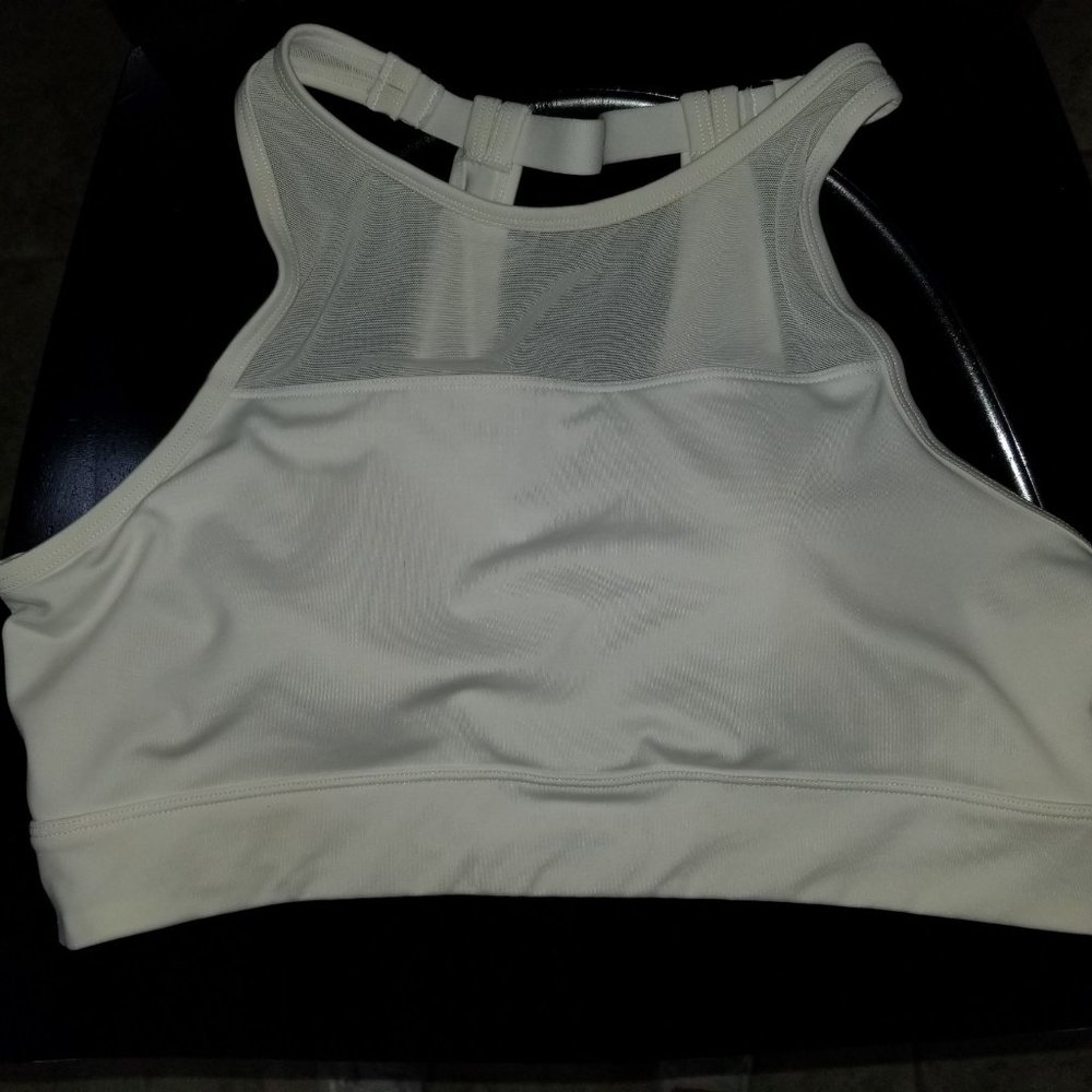 White Sports Bra Size Medium